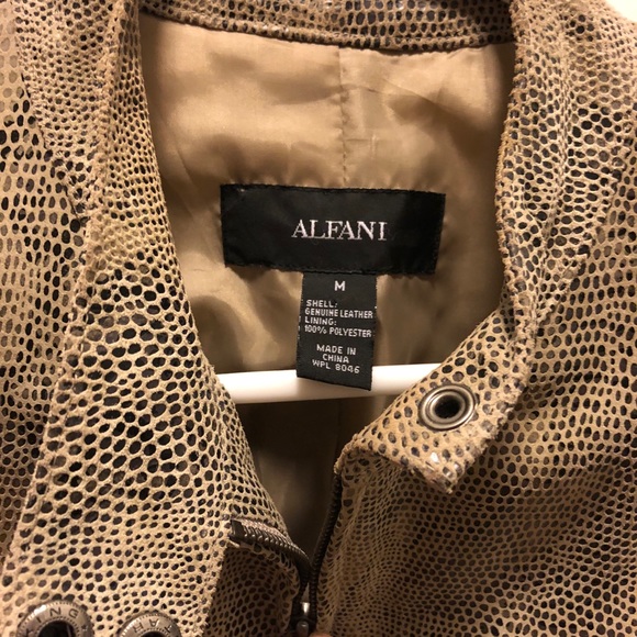 Snakeskin genuine leather jacket - Picture 3 of 6